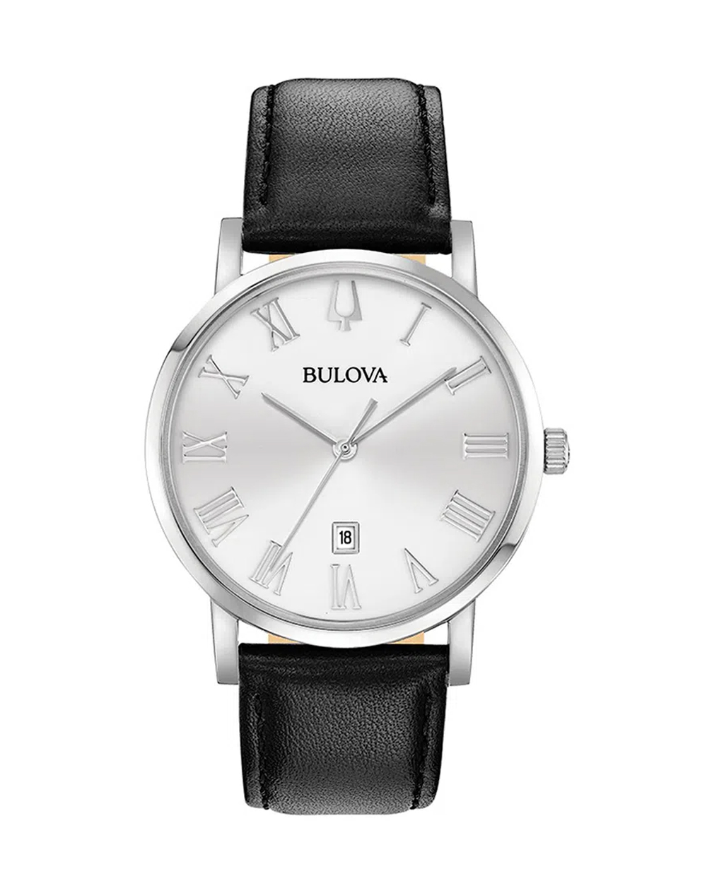 Reloj Bulova análogo cuero negro para caballero